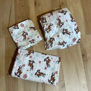 Cozy Winter 100% Cotton Twin Bed Sheets